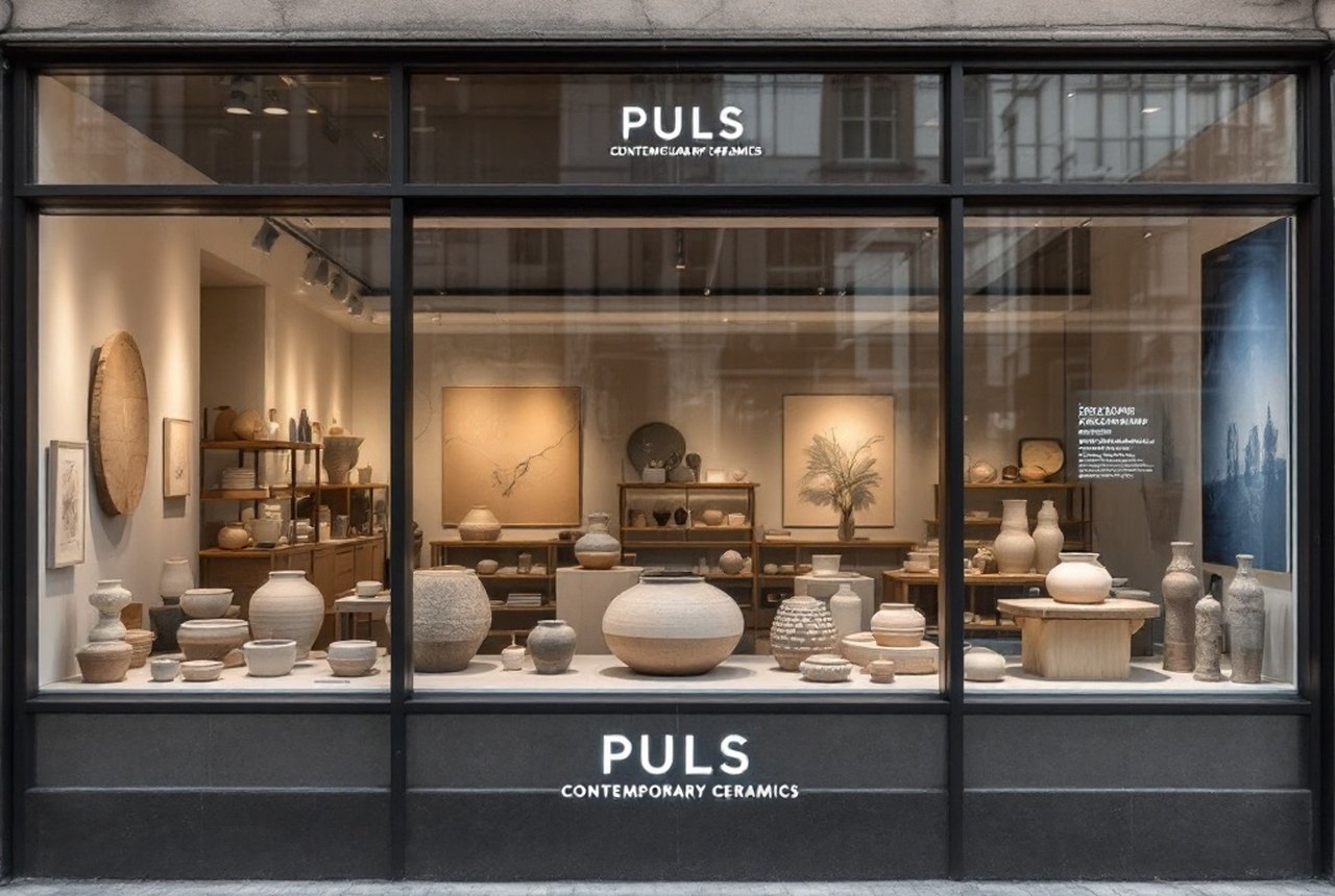 Storefront or exhibition view of Puls Contemporary Ceramics, Brussels