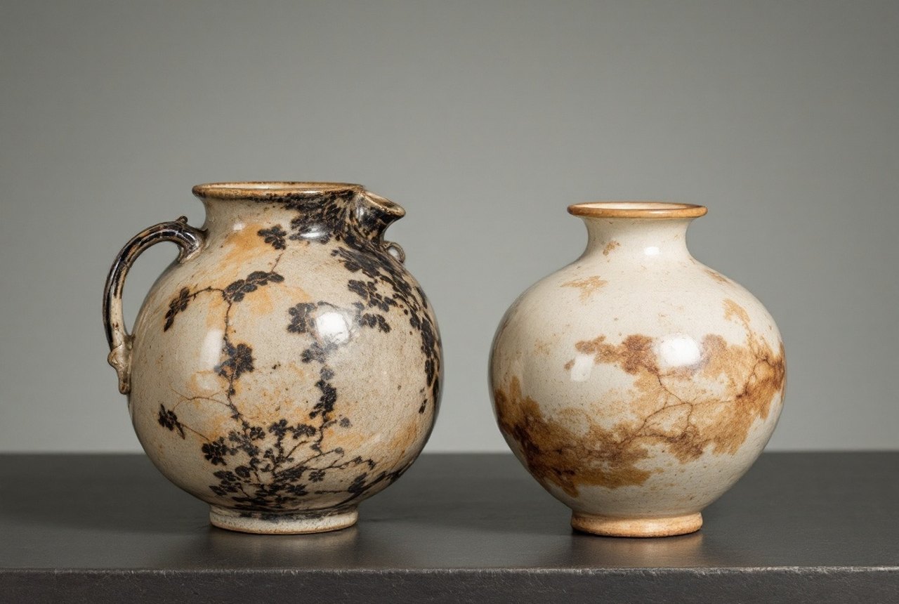 Comparison of Ru ware ceramic pieces from museum collections